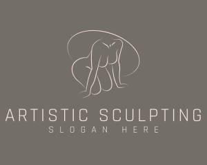 Erotic Seductive Woman logo design