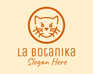 Angry Orange Cat  Logo