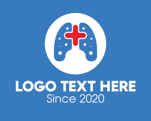 Lung Disease - Lung Medical Hospital logo design