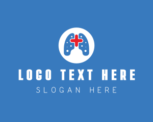 Body Organ - Lung Medical Healthcare logo design
