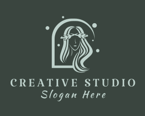 Nature Stylist Lady  logo design