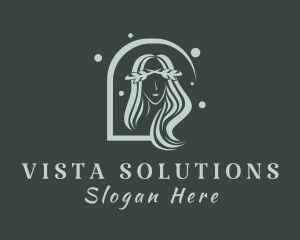 Nature Stylist Lady  logo design