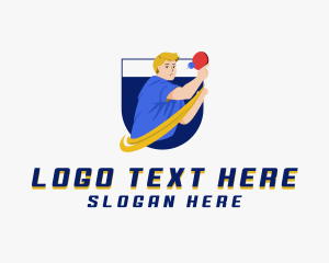 Table Tennis - Table Tennis Player logo design