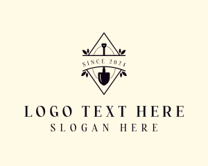 Shovel - Landscaping Garden Shovel logo design