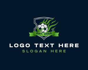 Training - Soccer Ball Sports Team logo design