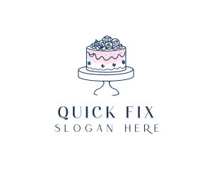 Wedding Cake Pastry Logo