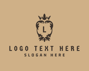 Ornamental Luxury Wreath Crown Logo