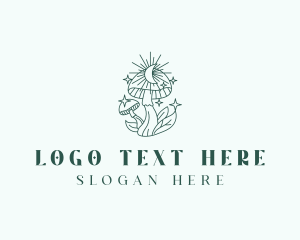 Herbal - Holistic Mushroom Garden logo design