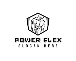 Strong Muscle Workout Coach logo design