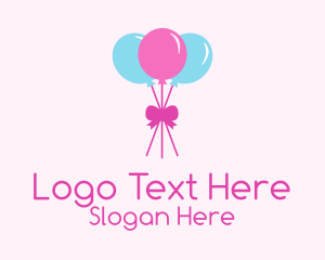 Party Ribbon Balloons Logo