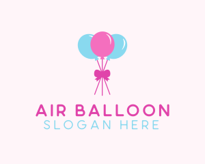 Balloon - Party Ribbon Balloons logo design