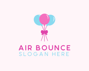 Party Ribbon Balloons logo design