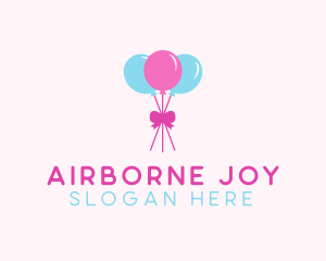 Balloon - Party Ribbon Balloons logo design