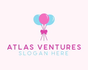 Party Ribbon Balloons logo design