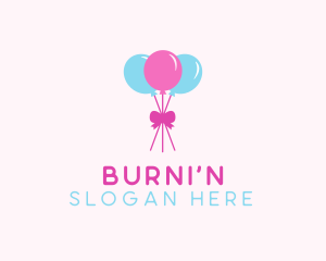 Party Ribbon Balloons logo design