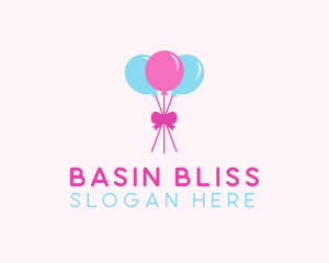 Party Ribbon Balloons logo design