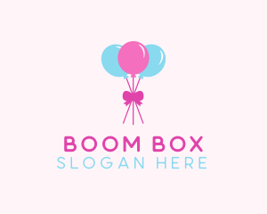 Party Ribbon Balloons logo design