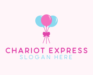 Party Ribbon Balloons logo design