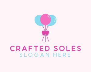 Party Ribbon Balloons logo design