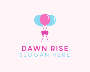 Party Ribbon Balloons logo design