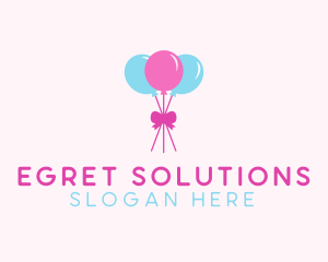 Party Ribbon Balloons logo design