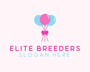 Party Ribbon Balloons logo design