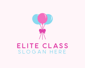 Party Ribbon Balloons logo design