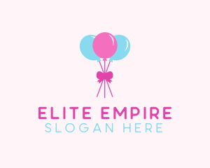 Party Ribbon Balloons logo design