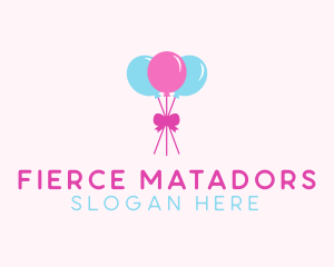 Party Ribbon Balloons logo design