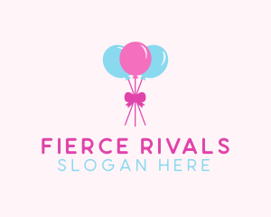 Party Ribbon Balloons logo design