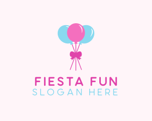 Party - Party Ribbon Balloons logo design