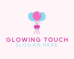 Party Ribbon Balloons logo design