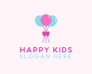 Party Ribbon Balloons logo design