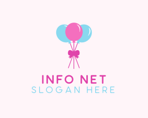 Party Ribbon Balloons logo design