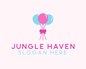 Party Ribbon Balloons logo design