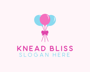 Party Ribbon Balloons logo design