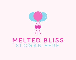 Party Ribbon Balloons logo design