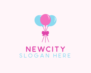 Party Ribbon Balloons logo design