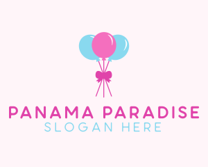 Party Ribbon Balloons logo design