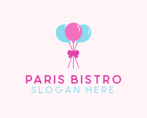 Party Ribbon Balloons logo design