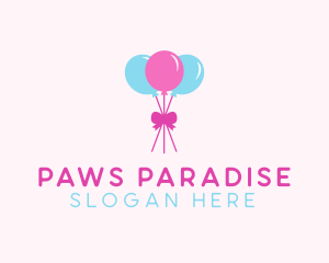 Party Ribbon Balloons logo design