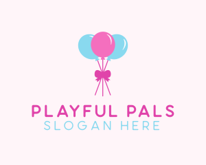 Party Ribbon Balloons logo design