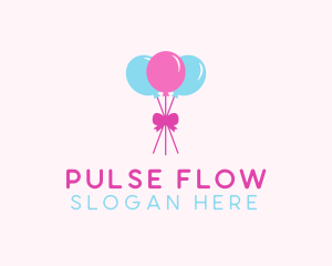 Party Ribbon Balloons logo design