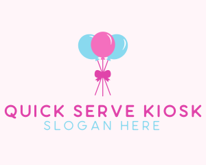 Party Ribbon Balloons logo design