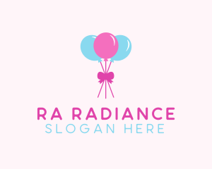 Party Ribbon Balloons logo design