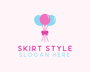 Party Ribbon Balloons logo design