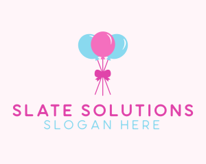 Party Ribbon Balloons logo design