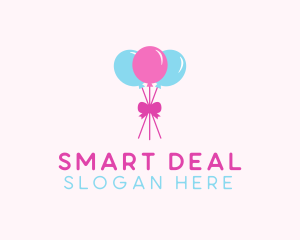 Party Ribbon Balloons logo design