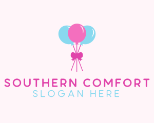 Party Ribbon Balloons logo design