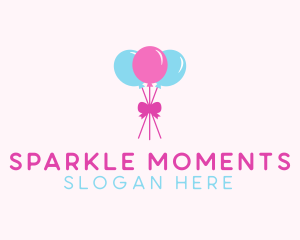 Engagement - Party Ribbon Balloons logo design